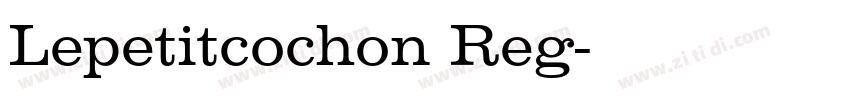 Lepetitcochon Reg字体转换